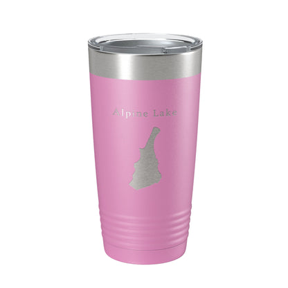 Alpine Lake Hull's Map Tumbler Travel Mug Insulated Laser Engraved Coffee Cup West Virginia 20 oz-14