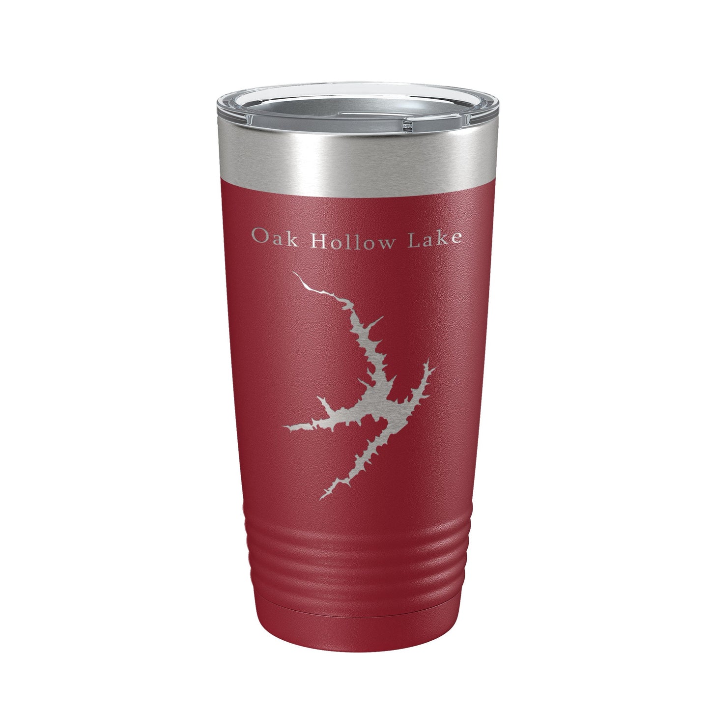 Oak Hollow Lake Map Tumbler Travel Mug Insulated Laser Engraved Coffee Cup High Point North Carolina 20 oz-18