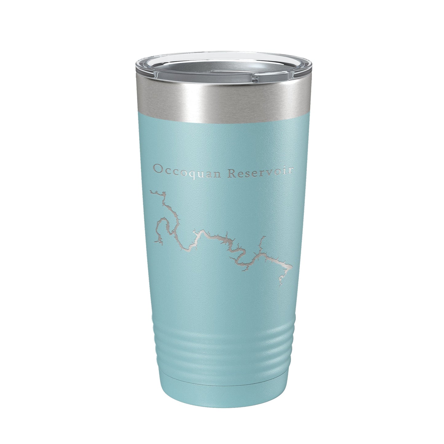 Occoquan Reservoir Tumbler Lake Map Travel Mug Insulated Laser Engraved Coffee Cup Fountainhead Regional Park Virginia 20 oz-13