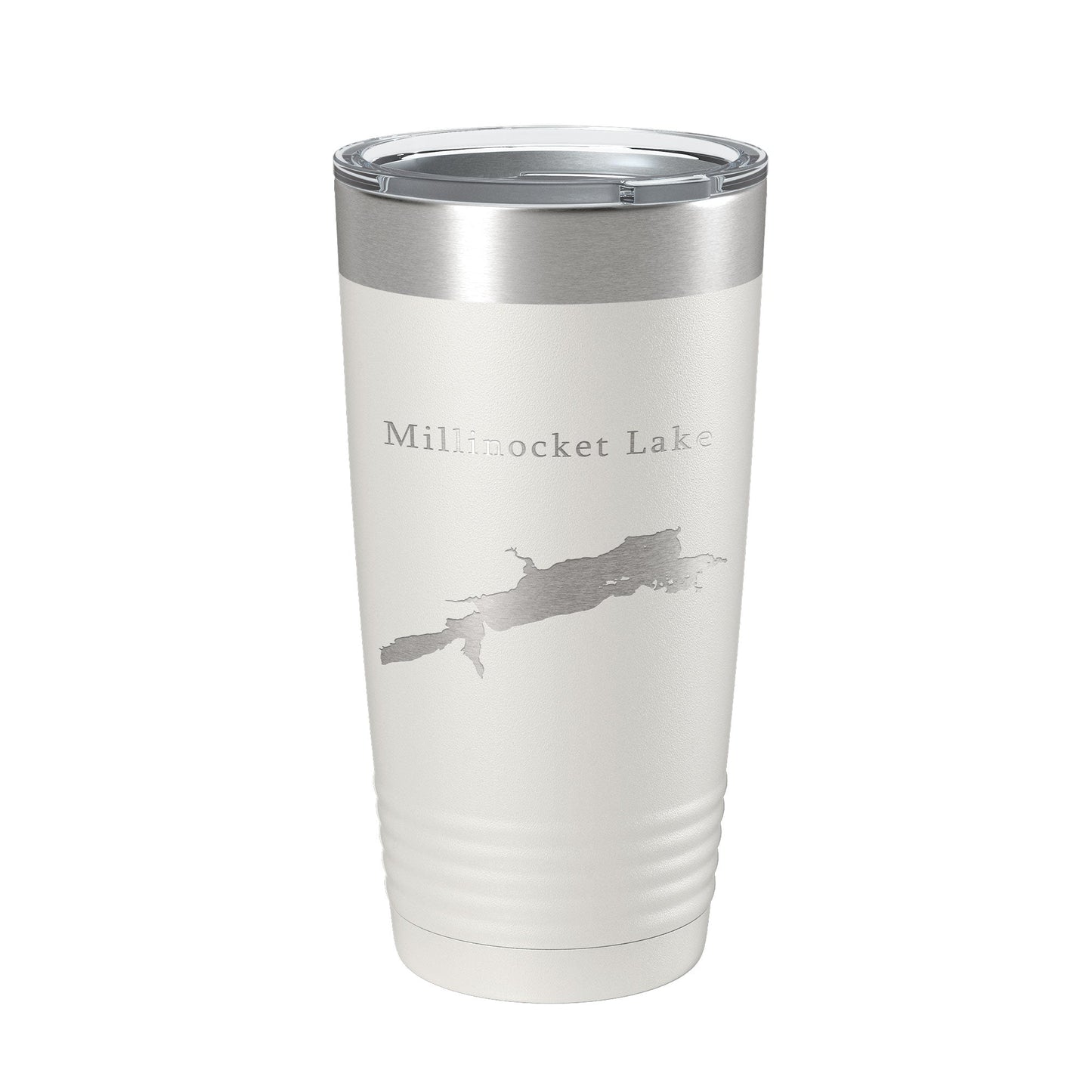 Millinocket Lake Map Tumbler Travel Mug Insulated Laser Engraved Coffee Cup Maine 20 oz-7