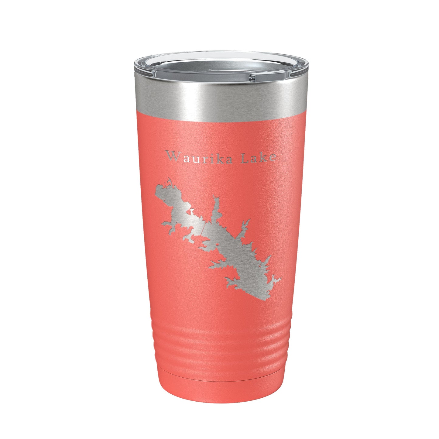 Waurika Lake Map Tumbler Travel Mug Insulated Laser Engraved Coffee Cup Oklahoma 20 oz-20