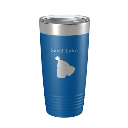 Sand Lake Map Tumbler Travel Mug Insulated Laser Engraved Coffee Cup Michigan 20 oz-6
