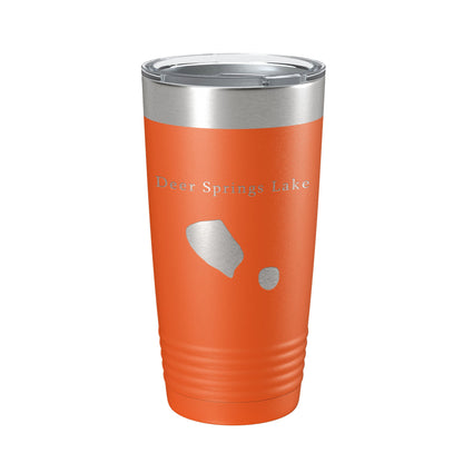 Deer Springs Lake Map Tumbler Travel Mug Insulated Laser Engraved Coffee Cup Florida 20 oz-17