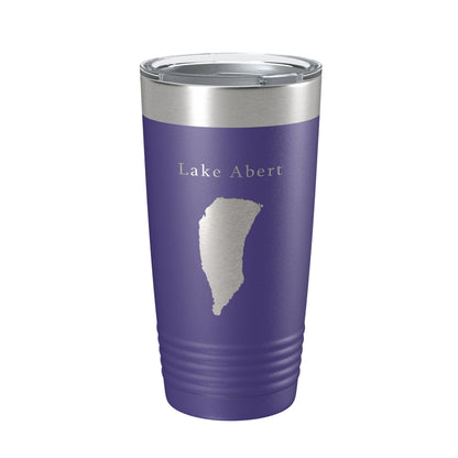 Lake Abert Map Tumbler Travel Mug Insulated Laser Engraved Coffee Cup Oregon 20 oz-15