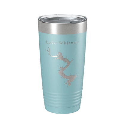 Lake Whitney Map Tumbler Travel Mug Insulated Laser Engraved Coffee Cup Texas 20 oz-13