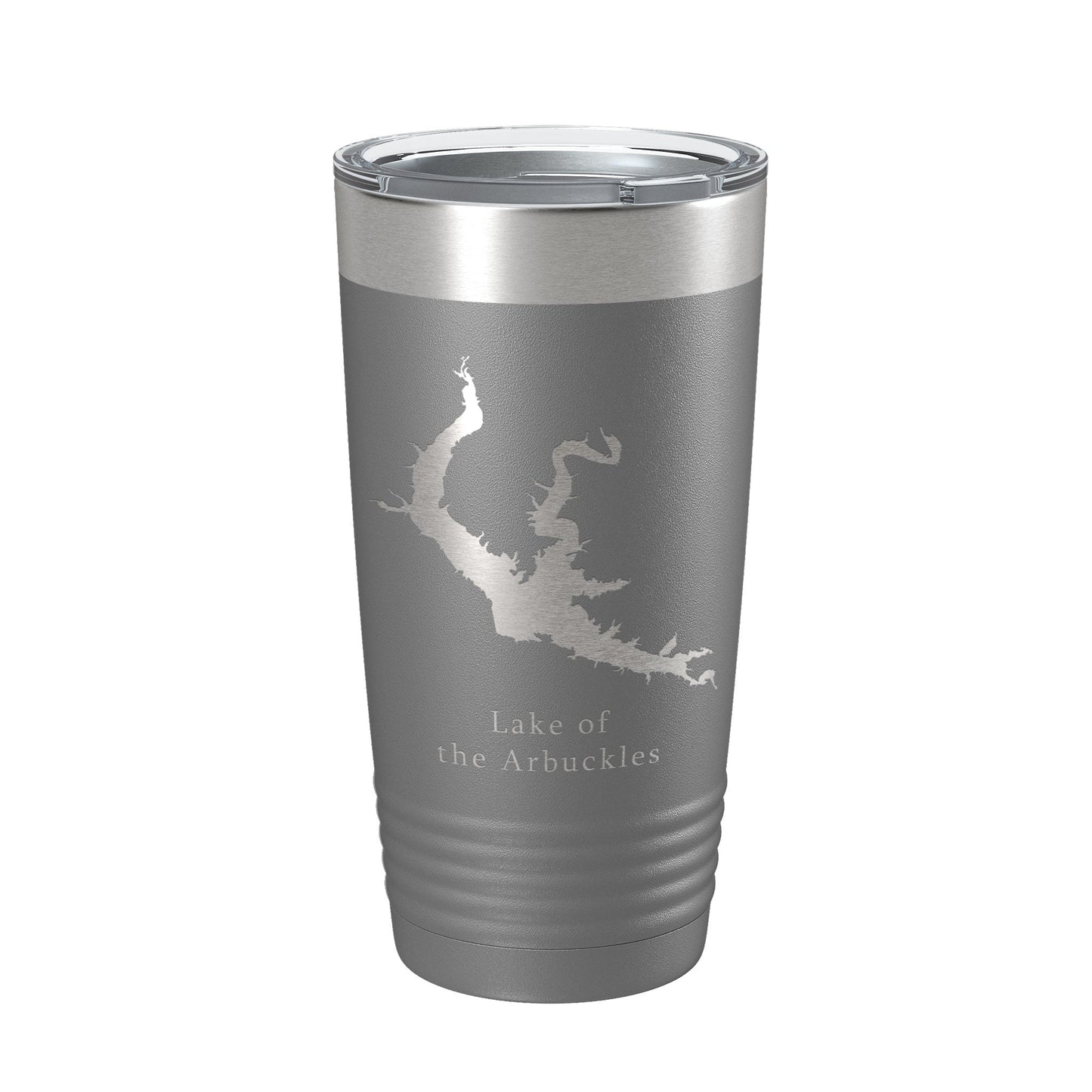 Lake of the Arbuckles Map Tumbler Travel Mug Insulated Laser Engraved Coffee Cup Oklahoma 20 oz-16