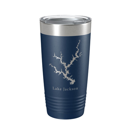 Lake Jackson Map Tumbler Travel Mug Insulated Laser Engraved Coffee Cup Georgia 20 oz-2