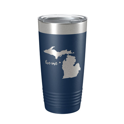 Michigan Tumbler Home State Travel Mug Insulated Laser Engraved Map Coffee Cup 20 oz-8