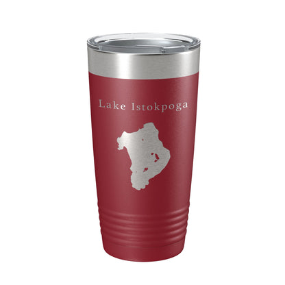 Lake Istokpoga Map Tumbler Travel Mug Insulated Laser Engraved Coffee Cup Florida 20 oz-18
