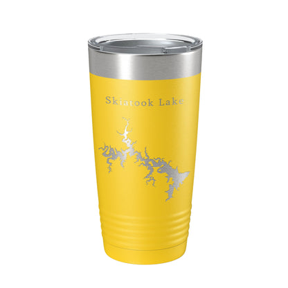 Skiatook Lake Map Tumbler Travel Mug Insulated Laser Engraved Coffee Cup Oklahoma 20 oz-19