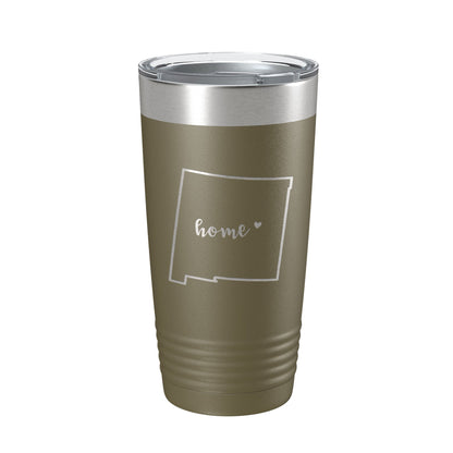 New Mexico Tumbler Home State Travel Mug Insulated Laser Engraved Map Coffee Cup 20 oz-21