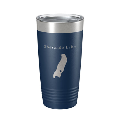 Sherando Lake Map Tumbler Travel Mug Insulated Laser Engraved Coffee Cup Virginia 20 oz-2