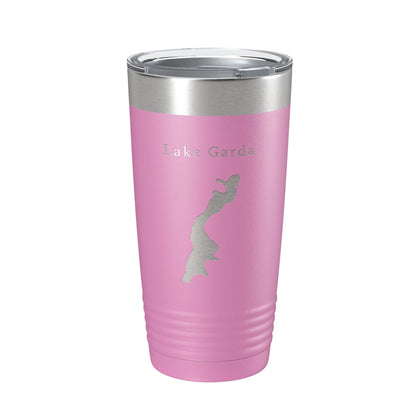 Lake Garda Map Tumbler Travel Mug Insulated Laser Engraved Coffee Cup Connecticut 20 oz-14