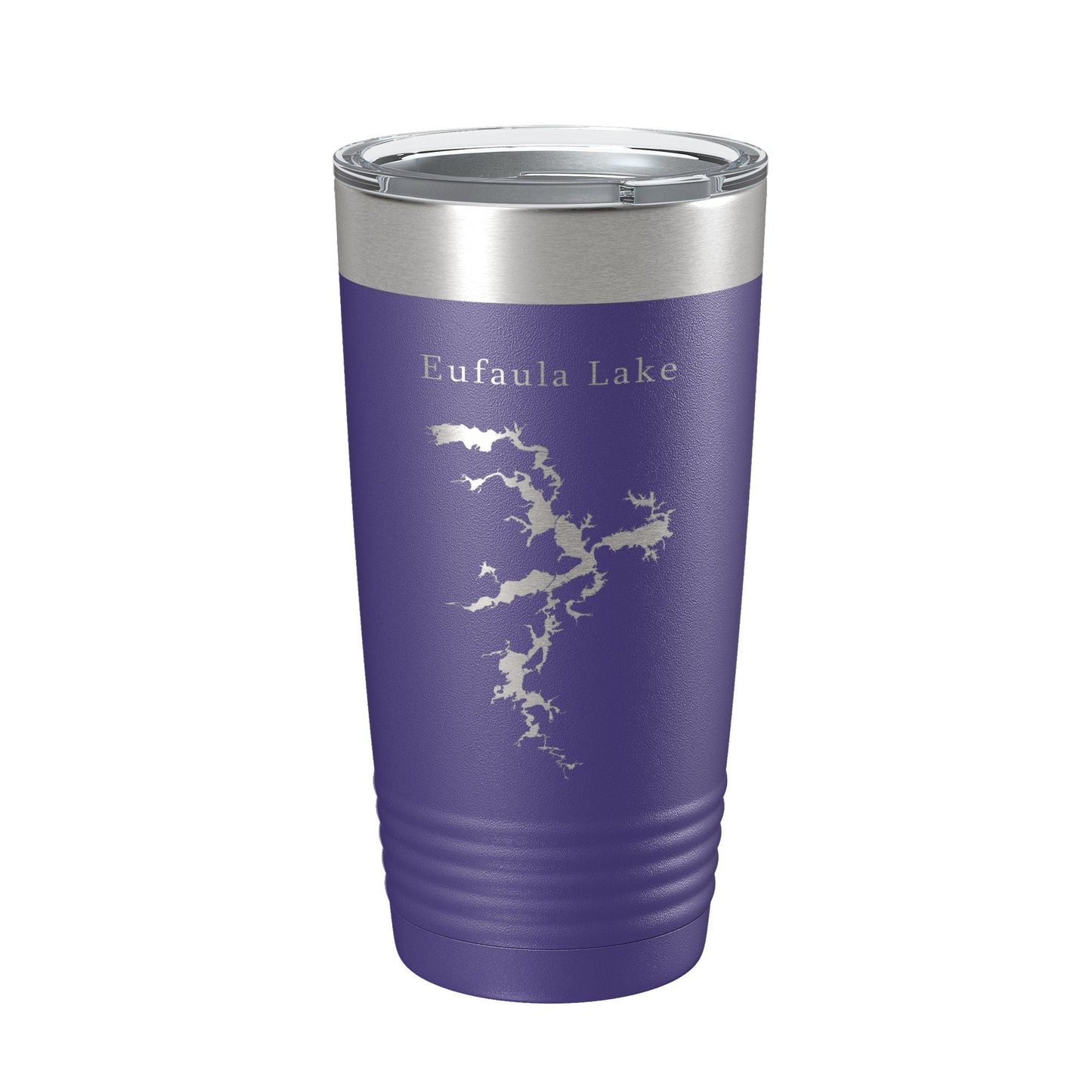 Eufaula Lake Map Tumbler Travel Mug Insulated Laser Engraved Coffee Cup Oklahoma 20 oz-15