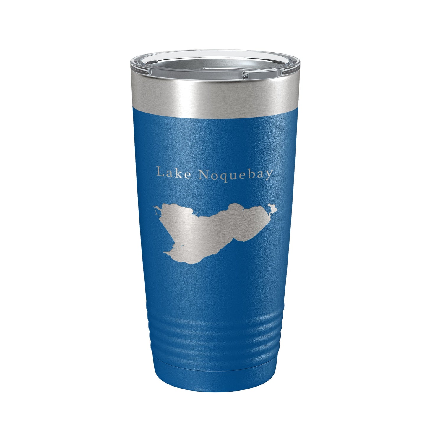 Lake Noquebay Map Tumbler Travel Mug Insulated Laser Engraved Coffee Cup Wisconsin 20 oz-6