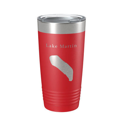 Lake Martin Map Tumbler Travel Mug Insulated Laser Engraved Coffee Cup Louisiana 20 oz-10