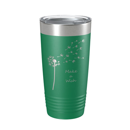 Dandelion Make A Wish Tumbler Travel Mug Gift Mom Daughter Her Women Girls Insulated Laser Engraved Coffee Cup 20 oz-9