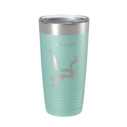 Kaw Lake Map Tumbler Travel Mug Insulated Laser Engraved Coffee Cup Oklahoma 20 oz-12