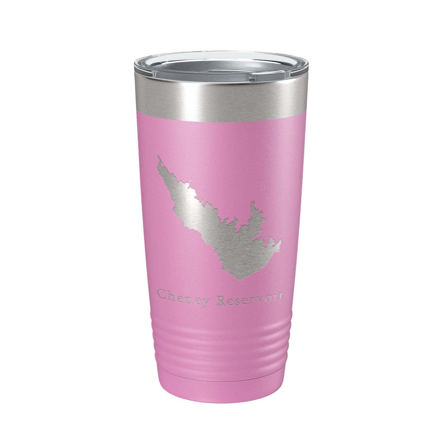 Cheney Reservoir Tumbler Lake Map Travel Mug Insulated Laser Engraved Coffee Cup Kansas 20 oz-14