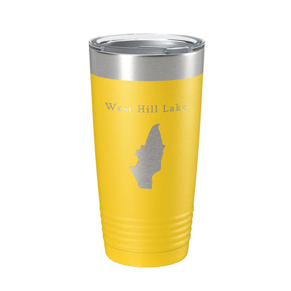West Hill Lake Pond Map Tumbler Travel Mug Insulated Laser Engraved Coffee Cup Connecticut 20 oz-19