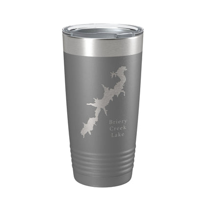 Briery Creek Lake Map Tumbler Travel Mug Insulated Laser Engraved Coffee Cup Virginia 20 oz-16