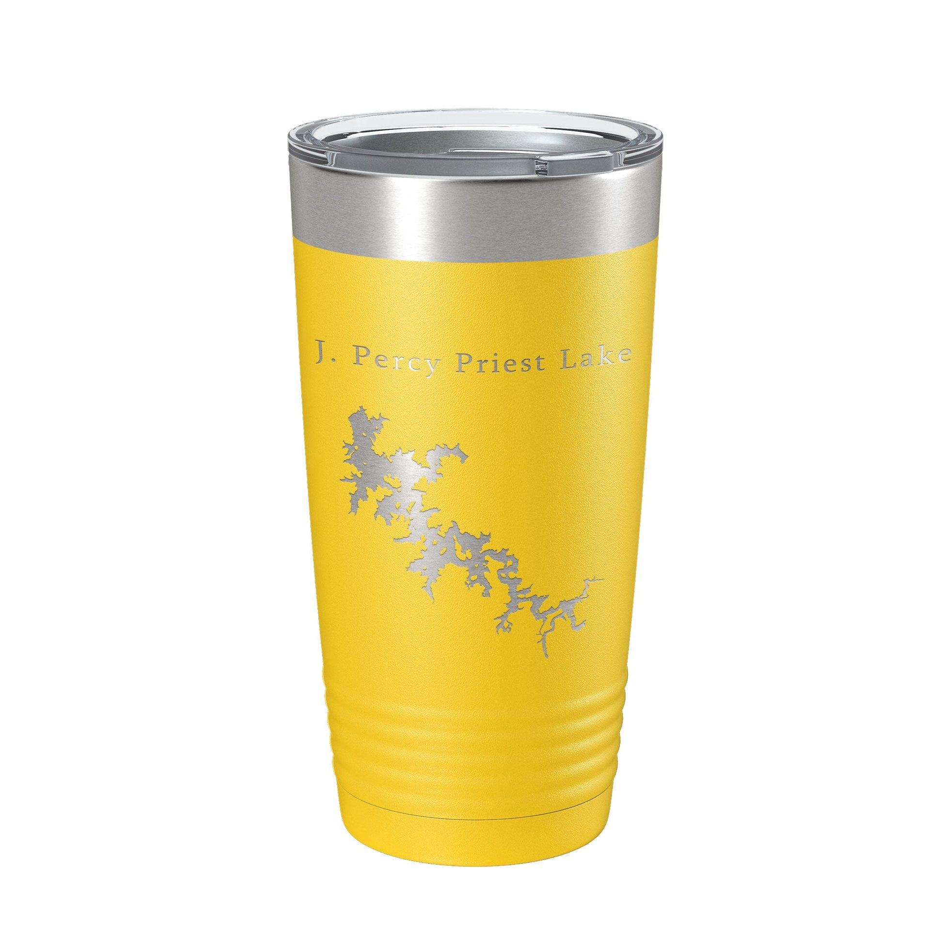 J. Percy Priest Lake Map Tumbler Travel Mug Insulated Laser Engraved Coffee Cup Tennessee 20 oz-4
