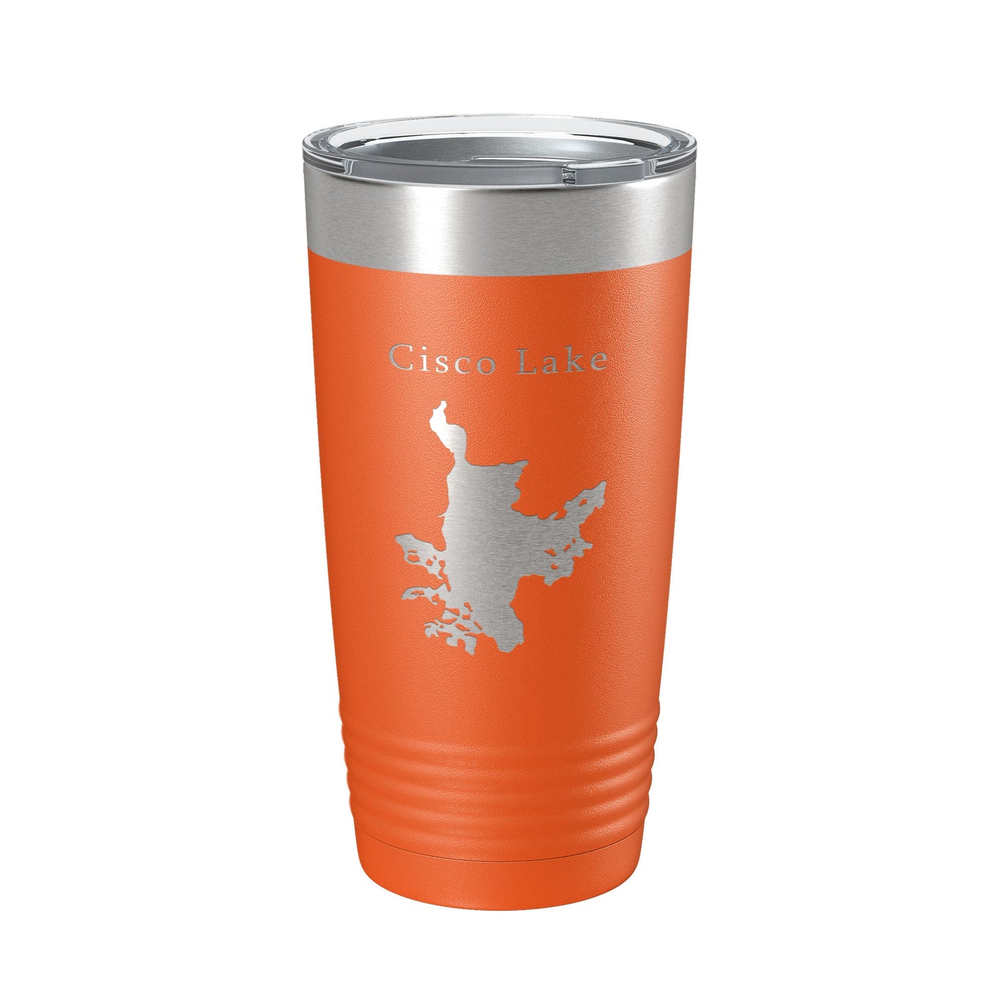 Cisco Lake Map Tumbler Travel Mug Insulated Laser Engraved Coffee Cup Michigan 20 oz-17