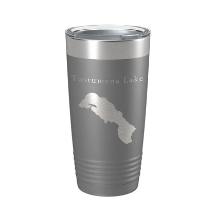 Tustumena Lake Map Tumbler Travel Mug Insulated Laser Engraved Coffee Cup Alaska 20 oz-16