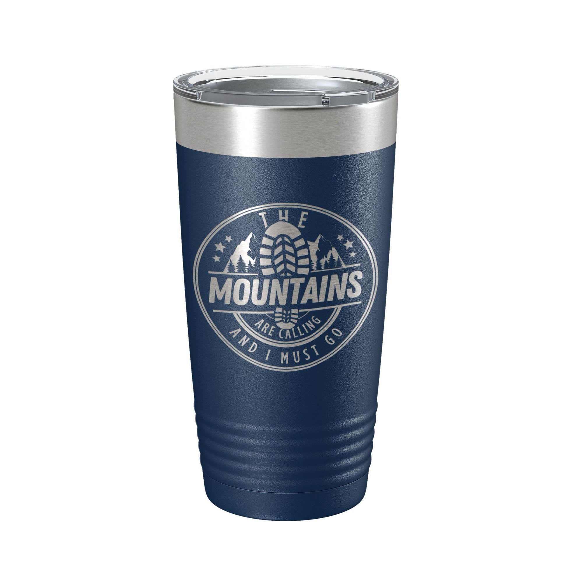 Mountains Are Calling Tumbler Camping Hiking Travel Mug Insulated Laser Engraved Coffee Cup Outdoors Gift 20 oz-2