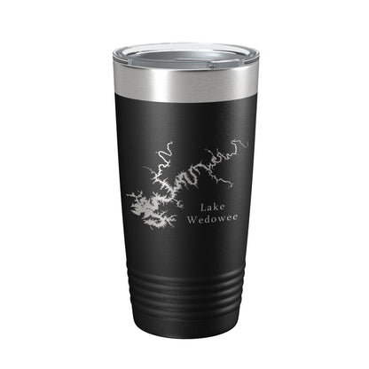 Lake Wedowee RL Harris Map Tumbler Travel Mug Insulated Laser Engraved Coffee Cup Alabama 20 oz-5
