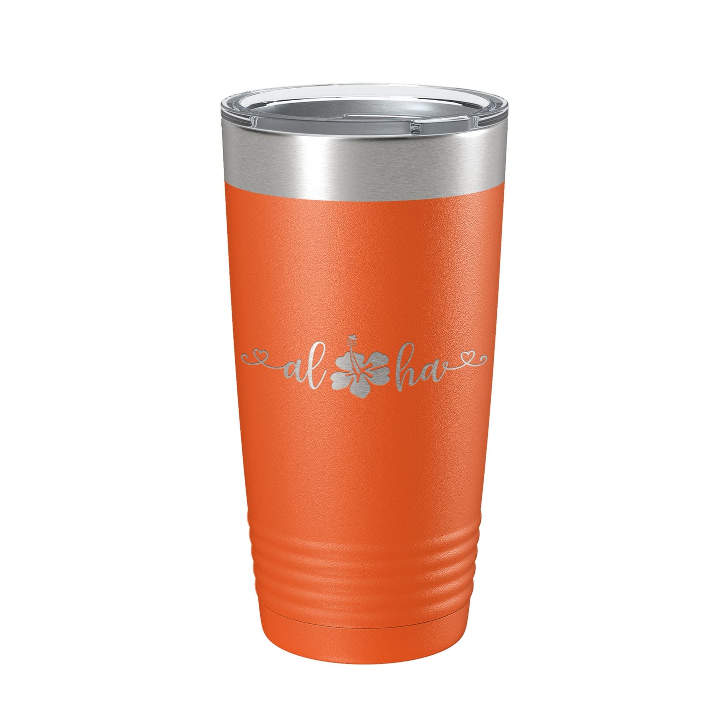Aloha Hibiscus Tumbler Flower Travel Mug Cute Insulated Laser Engraved Coffee Cup Hawaii 20 oz-4