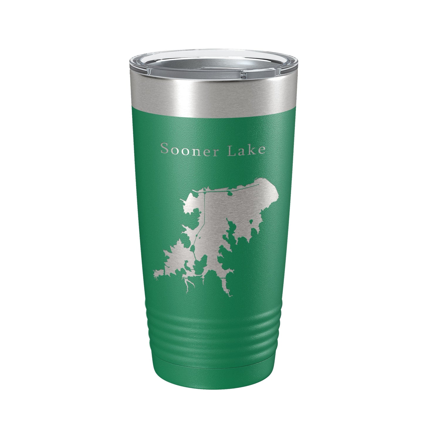 Sooner Lake Map Tumbler Travel Mug Insulated Laser Engraved Coffee Cup Oklahoma 20 oz-9