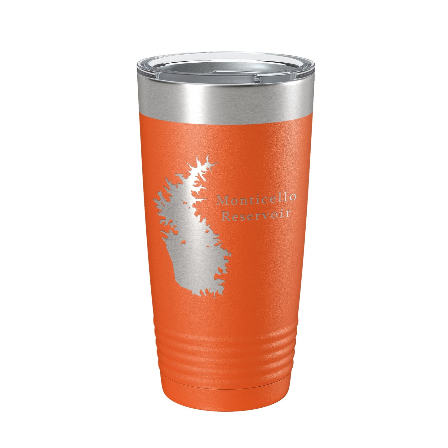 Monticello Reservoir Tumbler Lake Map Travel Mug Insulated Laser Engraved Coffee Cup South Carolina 20 oz-17