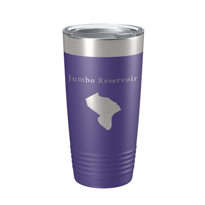 Jumbo Reservoir Tumbler Lake Map Travel Mug Insulated Laser Engraved Coffee Cup Colorado 20 oz-15