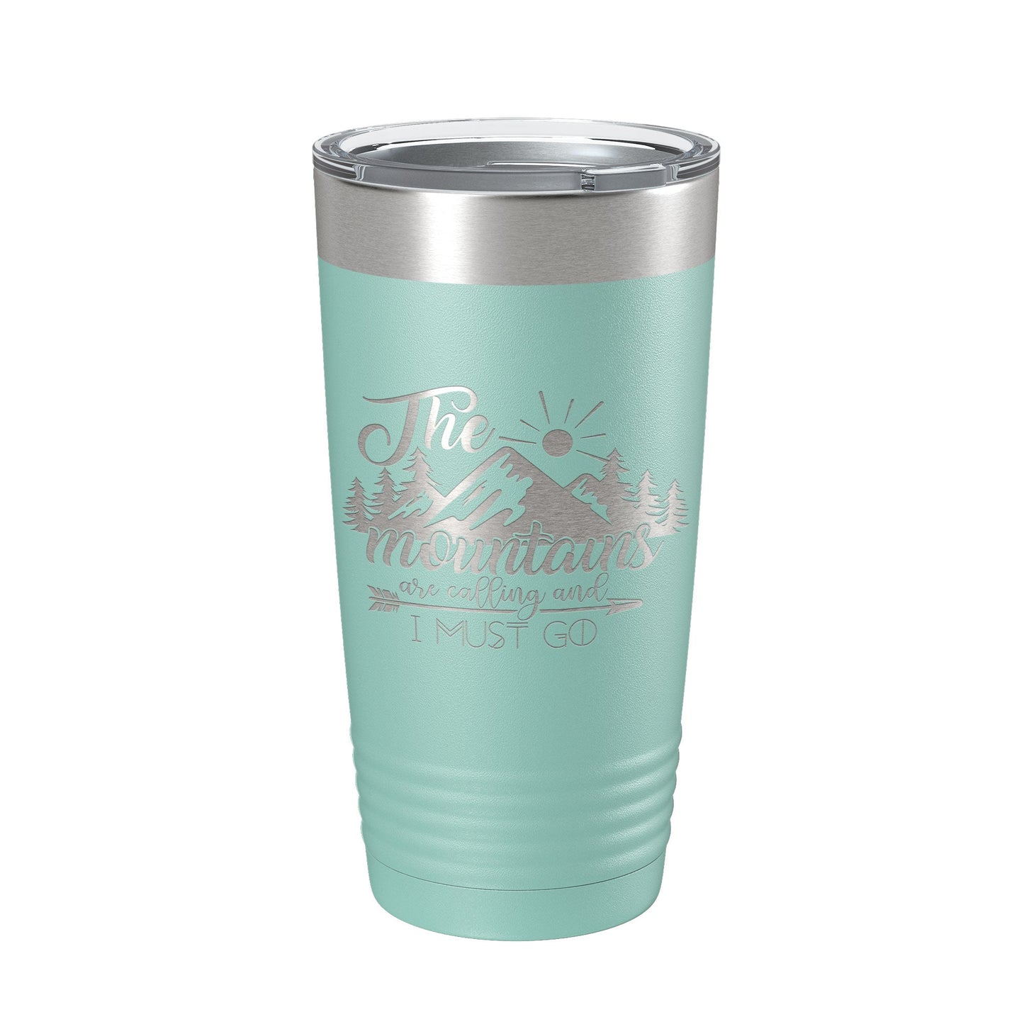 Mountains Are Calling And I Must Go Tumbler Outdoors Travel Mug Insulated Laser Engraved Coffee Cup Camping Hiking Gift 20 oz-12