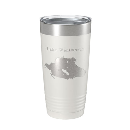 Lake Wentworth Map Tumbler Travel Mug Insulated Laser Engraved Coffee Cup New Hampshire 20 oz-7