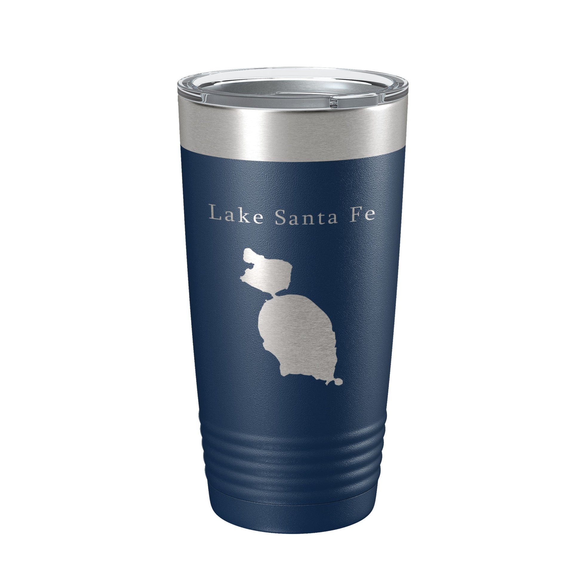 Lake Santa Fe Map Tumbler Travel Mug Insulated Laser Engraved Coffee Cup Florida 20 oz-2