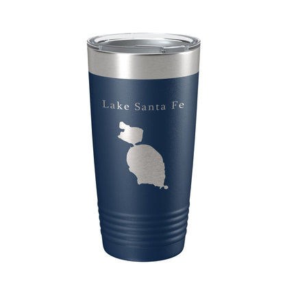 Lake Santa Fe Map Tumbler Travel Mug Insulated Laser Engraved Coffee Cup Florida 20 oz-8