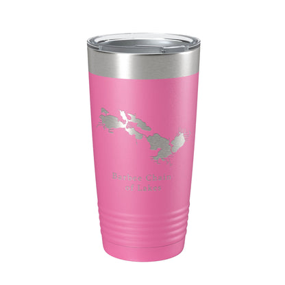 Barbee Chain of Lakes Map Tumbler Travel Mug Insulated Laser Engraved Coffee Cup Indiana 20 oz-11