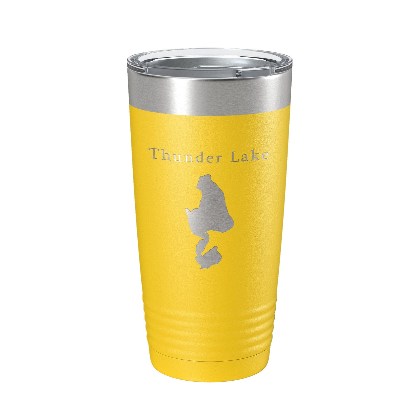 Thunder Lake Map Tumbler Travel Mug Insulated Laser Engraved Coffee Cup Michigan 20 oz-19
