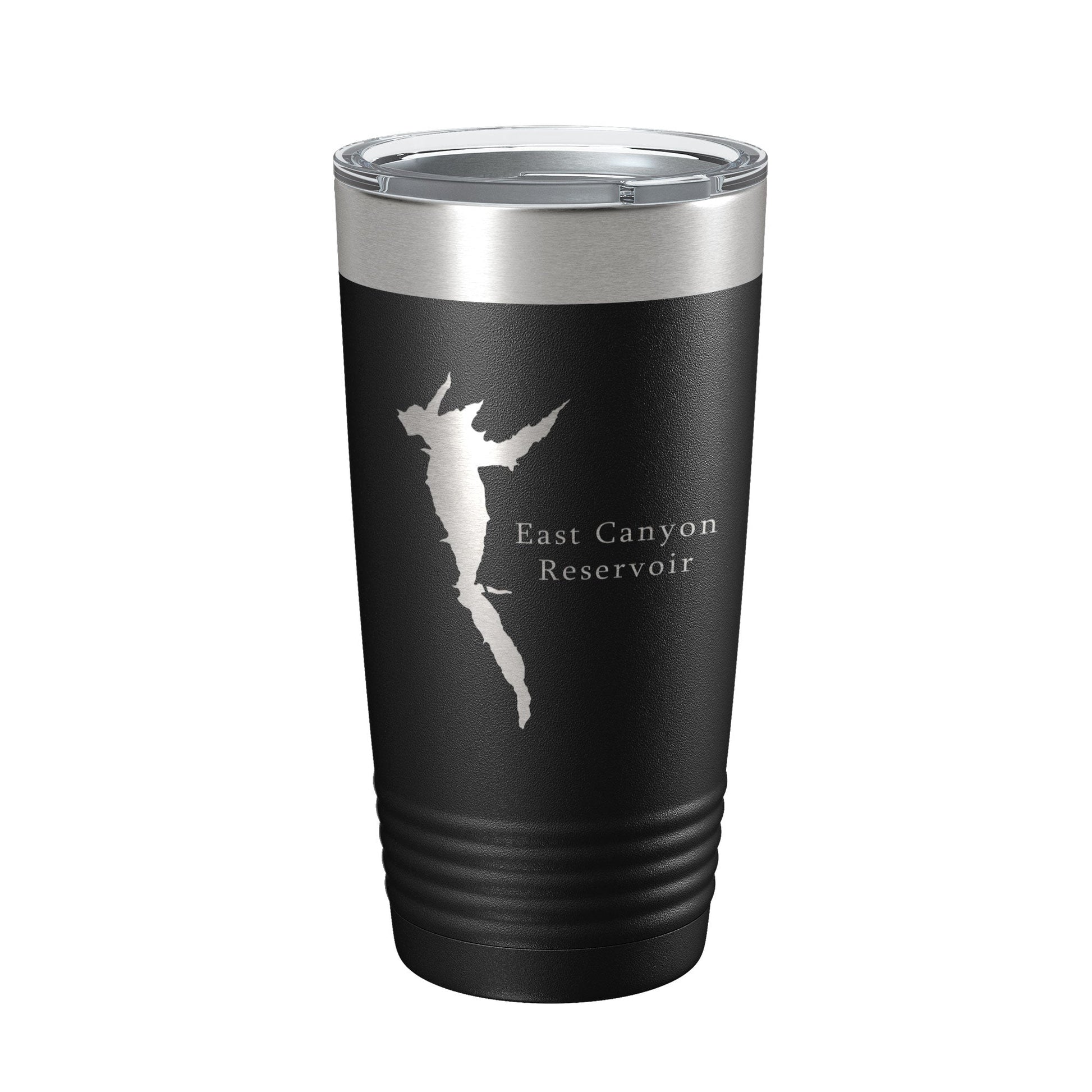 East Canyon Reservoir Tumbler Lake Map Travel Mug Insulated Laser Engraved Coffee Cup Utah 20 oz-5