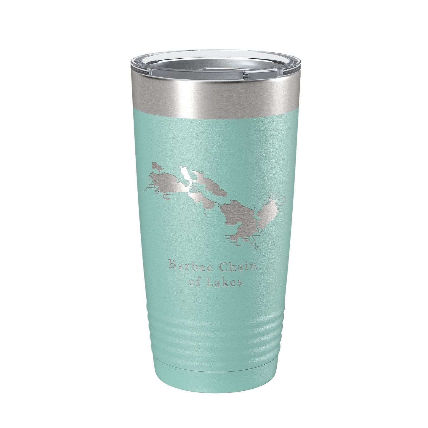 Barbee Chain of Lakes Map Tumbler Travel Mug Insulated Laser Engraved Coffee Cup Indiana 20 oz-12