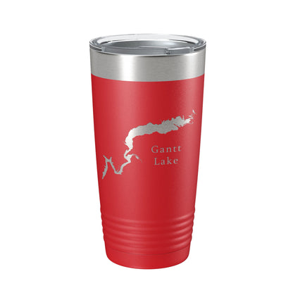 Gantt Lake Map Tumbler Travel Mug Insulated Laser Engraved Coffee Cup Alabama 20 oz-10
