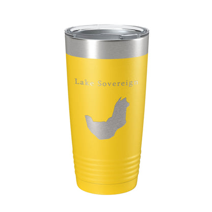 Lake Sovereign Map Tumbler Travel Mug Insulated Laser Engraved Coffee Cup Georgia 20 oz-19