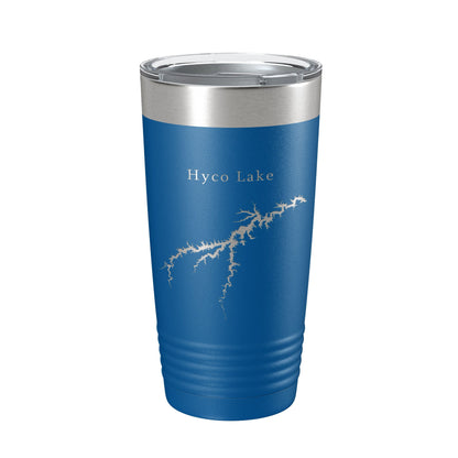 Hyco Lake Map Tumbler Travel Mug Insulated Laser Engraved Coffee Cup North Carolina 20 oz-6