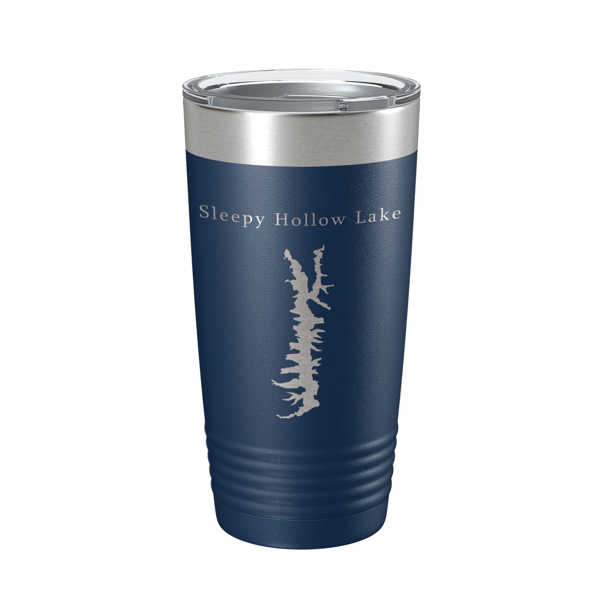 Sleepy Hollow Lake Map Tumbler Travel Mug Insulated Laser Engraved Coffee Cup New York 20 oz-2