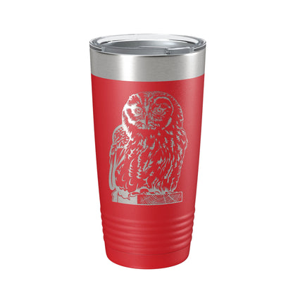 Owl Tumbler Travel Mug Insulated Laser Engraved Coffee Cup Owl Lover Gift Bird 20 oz-10