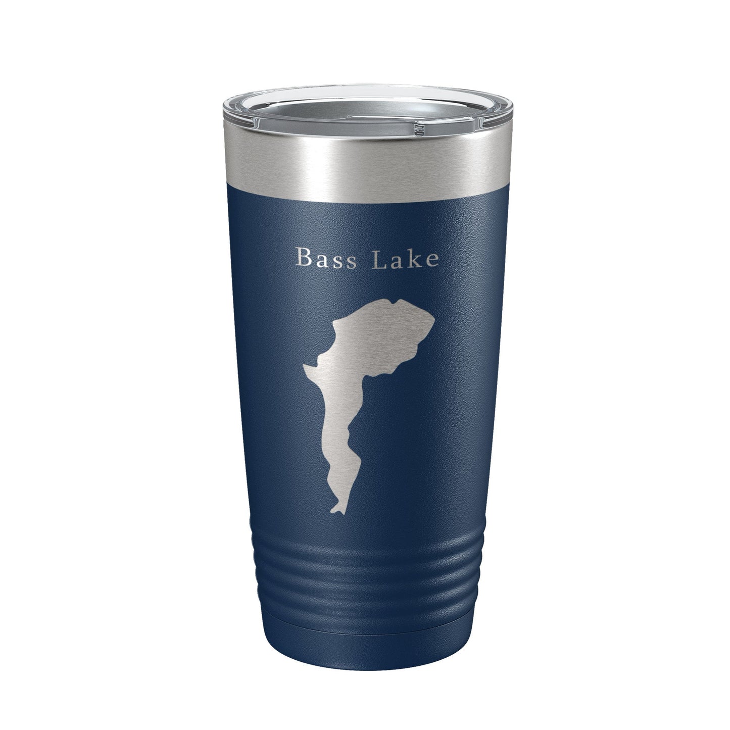Bass Lake Map Tumbler Travel Mug Insulated Laser Engraved Coffee Cup North Carolina 20 oz-8