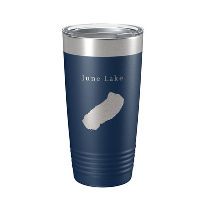 June Lake Map Tumbler Travel Mug Insulated Laser Engraved Coffee Cup California 20 oz-2