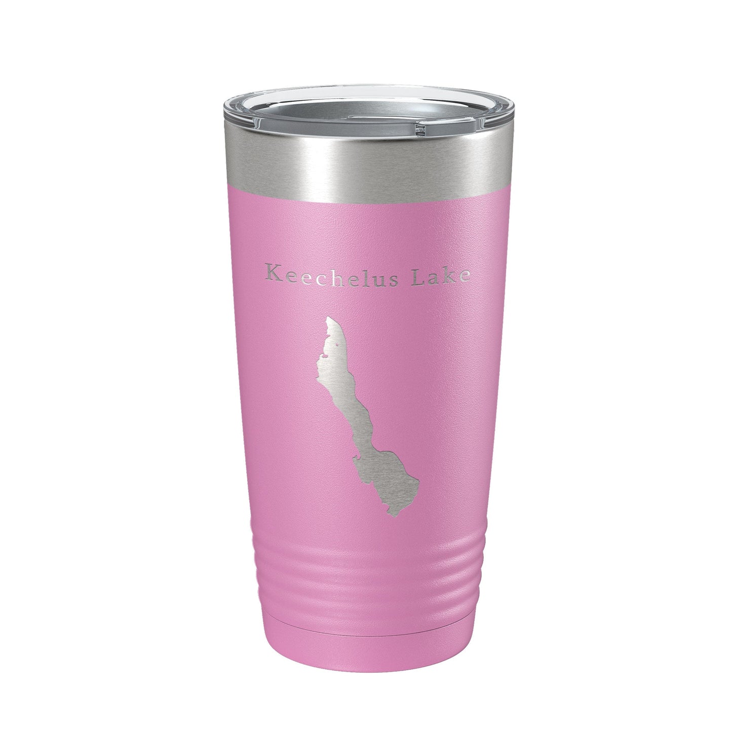 Keechelus Lake Map Tumbler Travel Mug Insulated Laser Engraved Coffee Cup Washington 20 oz-14
